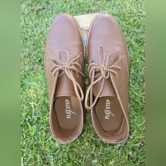 Flex Step Brown Chuck Boots Suede Ankle-High Mens Size 8.5 - Picture 2 of 5